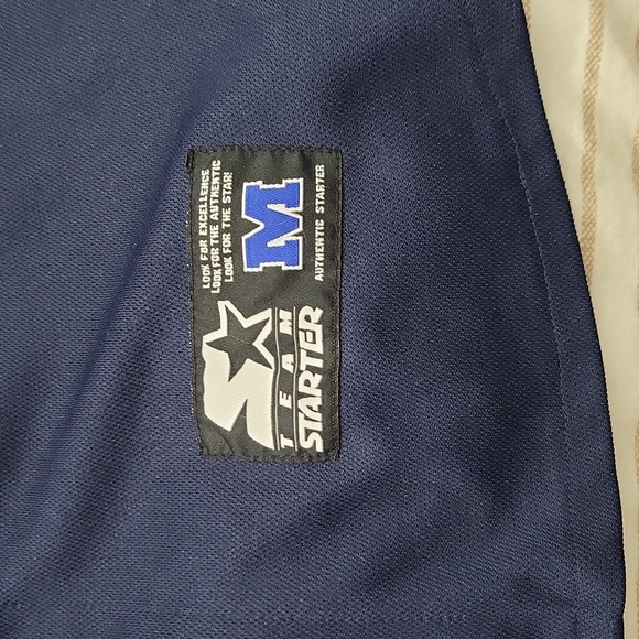 Men's Starter brand vintage wvu button up jersey, size medium - Picture 2 of 7